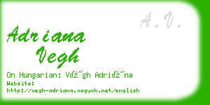adriana vegh business card